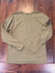Grunt Style Men’s Long Sleeve Army Green Tshirt – This We’ll Defend – L
