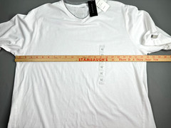 Vintage Sean John V-Neck Shirt Mens XL White Short Sleeve New
