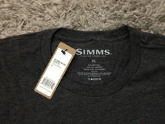 Simms Two-Tone Pocket T-Shirt – Short Sleeve XL Charcoal Heather