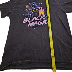Vintage FINAL FANTASY 2000s Y2K Black Magic T Shirt Black Size M Anime Tee Rare