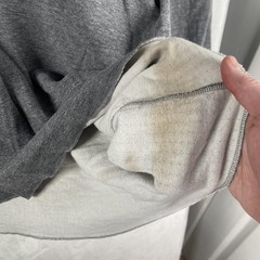 L.L. Bean Shirt Mens XL Gray Long Sleeve Henley Double Layer Lined Wool Blend