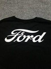 Asos Ford Men T-Shirt XL Black Front & Back Graphic Short Slv Crew Neck Cotton
