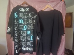 Mixed Brands Men’s Big & Tall Black Graphic Logo Crew Neck 3XL Lot of 2