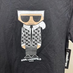 Karl Lagerfeld Paris Flat Head Karl Graphic T-Shirt 100% Cotton Mens Medium NEW