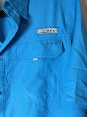 Habit Men’s Short Sleeve Fishing Shirt Size S/P