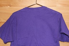 Vintage Lakers vs Bulls NBA T Shirt Hanes Beefy-T M Purple Kobe Jordan Shaq