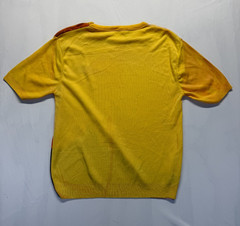 Knitted Fashion T Shirt Mens Medium Multicolor Sunset Mountain Scenic Nylon