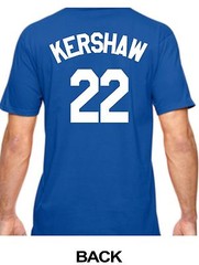 DODGERS PERSONALIZED T-SHIRT WITH YOUR NAME AND NUMBER