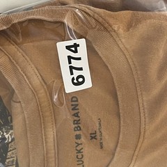 Lucky Brand T Shirt Mens XL Brown Live Fast Skeleton Snake Graphics Casual NWT