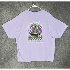 Alab Alien Peace Out Done With This Universe T-Shirt Adult Size XXL Purple