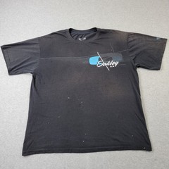 Oakley Shirt Mens 4XL Black Logo Graphic Short Sleeve Y2K