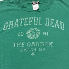 Vintage 2002 Grateful Dead Liquid Blue Shirt Boston Garden Basketball XL Band