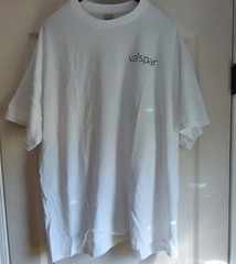Valspar Lowes MVP White XXL T shirt Gildan Dry 50/50 cotton, poly & Black Hat