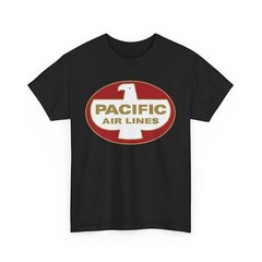 Pacific Air Lines Eagle Shield Logo Vintage West Coast Aviation T-shirt