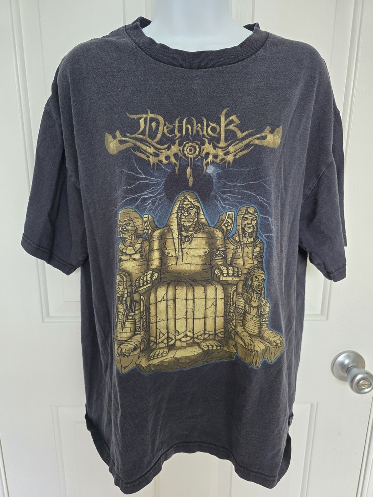 VTG Dethklok Metalocalypse T-Shirt Sz L Cartoon Network Adult Swim Metal Band