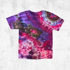 Tie Dyed Unisex T-shirt – Geode Reverse Ice Dye – Pink Purple Size Medium