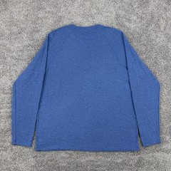 Faherty Cloud Cotton Henley Mens XL Blue Long Sleeve Pima Cotton Modal Peru Made