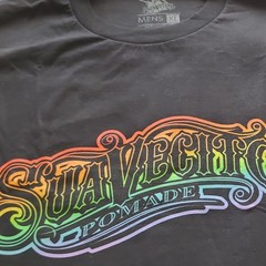 Suavecito Skeleton Rainbow Logo Graphic Black XL Men’s Cotton T-Shirt