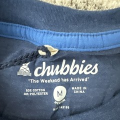 Chubbies The Weekend Has Arrived Navy Pocket Men’s T-Shirt Size M Short Sleeve