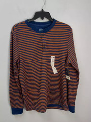 St. John’s Bay Super Soft Long Sleeve Striped Men’s Henley Shirt