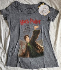 NWT Harry Potter and the Deathly Hallows US Bookcover Shirt SM Out of Print