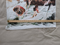 AKOO Men’s 4XL White Graphic T-Shirt NWT Shark Boat Print Short Sleeve Tee