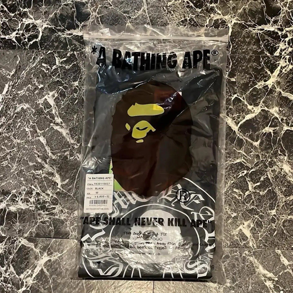 Chrome X Bape black shirt designer (we have all sizes)￼