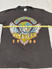 Vintage 80’s Van Halen Tour of the World 1984 Concert T-Shirt L Ched 50/50 Band