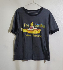 The Beatles Yellow Submarine Graphic T-Shirt Gray Unisex S Cotton Blend