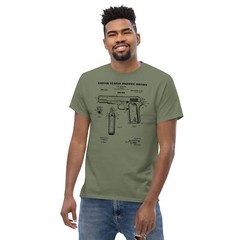 COLT 1911 PISTOL PATENT, 45 cal GUN Unisex Classic T-Shirt