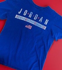 Jordan Brand Air Jordan 1985 T-Shirt Mens Sz L Red White & Blue American Flag