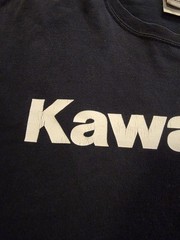 Vtg Y2K Kawasaki Racing Motocross Spellout Logo T Shirt Black Men’s Size Large