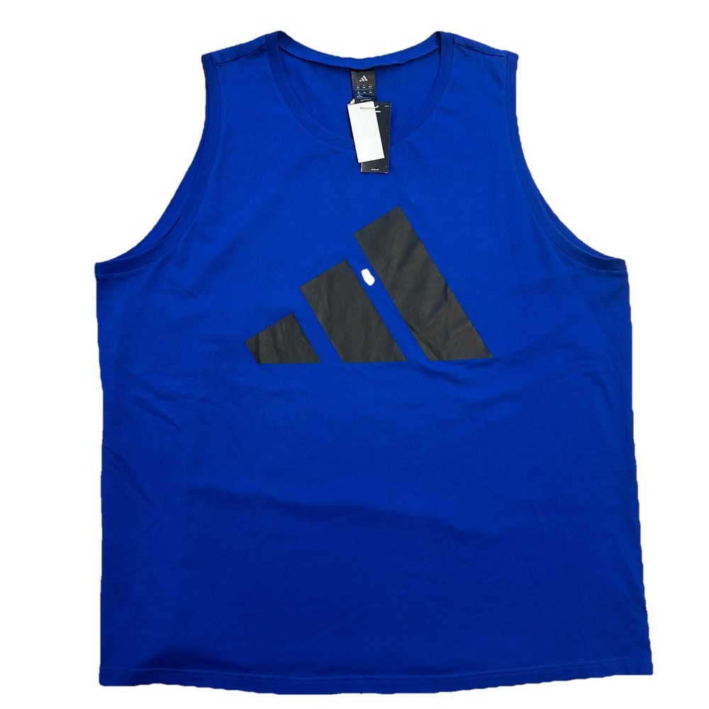 ADIDAS Mens Tank Top Medium tall Blue Sleeveless Top NWT