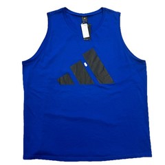 ADIDAS Mens Tank Top Medium tall Blue Sleeveless Top NWT