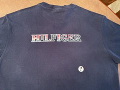 NWT Tommy Hilfiger blue mens t-shirt Size Large, 100% cotton, machine washable.