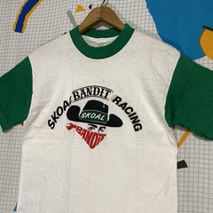 Vintage 70s 80s Skoal Bandit Tshirt Medium Racing Chew Tobacco Grunge Western US