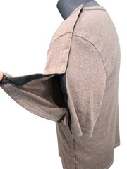Rotator Cuff Surgery Short Sleeve Snap Up Seams Shirt Lot Of 2 2XL Brown & Blue