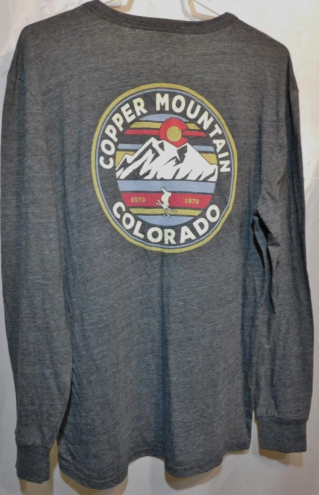 Copper Mountain T-Shirt Long Sleeve 38″ Chest Colorado Soft Blended fabric