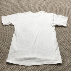 Vintage JCPenney Shirt Mens M/L White Blank Combed Cotton Tee Crew Neck