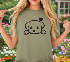 Unisex Cute Puppy Love T SHIRT,T shirt women,T shirt men,T shirt vintage Mom Dad