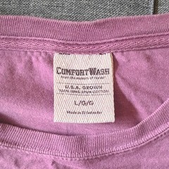 ComfortWash Purple OldRow GraphicPrint CrewNeck T-Shirt Men’s L 100% USACOTTON