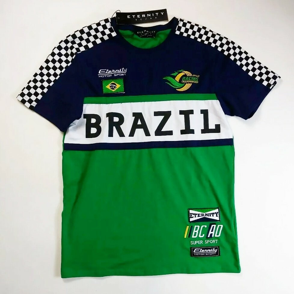 Eternity BC/AD mens 100% authentic S/S t-shirt brazil race green new nice rare