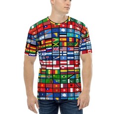 Flags of the Countries of the World, International Men’s all-over Shirt