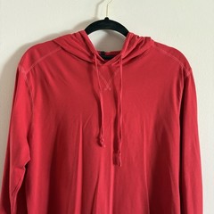 Tommy Bahama Men Sz S Red Long Sleeve Drawstring Hooded T-Shirt