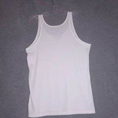 BP Mens Tank Top Shirt White Scoop Neck Sleeveless Ribbed Undershirt XXL New