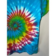 Vintage Gildan Rainbow Tie DYe Shirt Spiral Multicolor Tee VTG M Medium