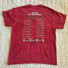 Futuristic As Seen On The Internet World Tour T-Shirt Mens Large Red Excellent