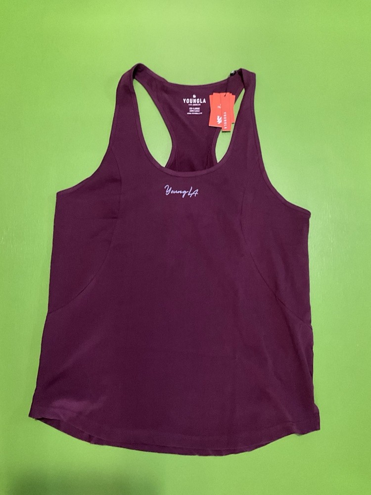 YoungLA Men’s Aesthetic Stringer Tank Top Maroon #333 Size XXL Nwt