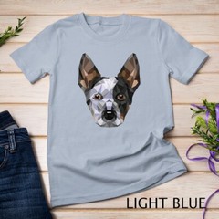 Geometric Blue Heeler Australian Cattle Dog Zip Tee Unisex T-shirt