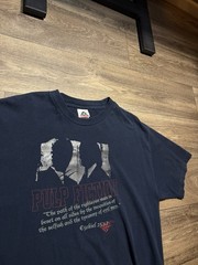 Pulp Fiction T-Shirt Adult Large Black Movie Promo Graphic Tee Ezekiel 25:17 VTG